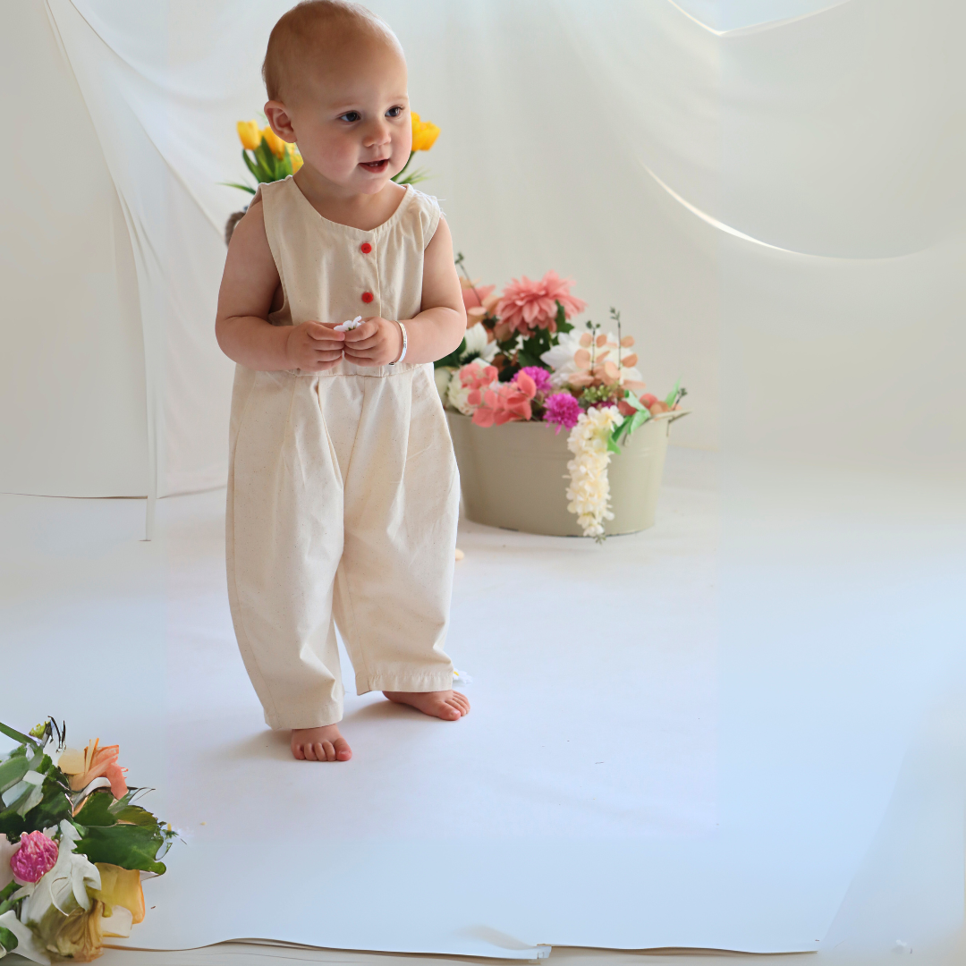 Wheat Fleck Jumpsuit