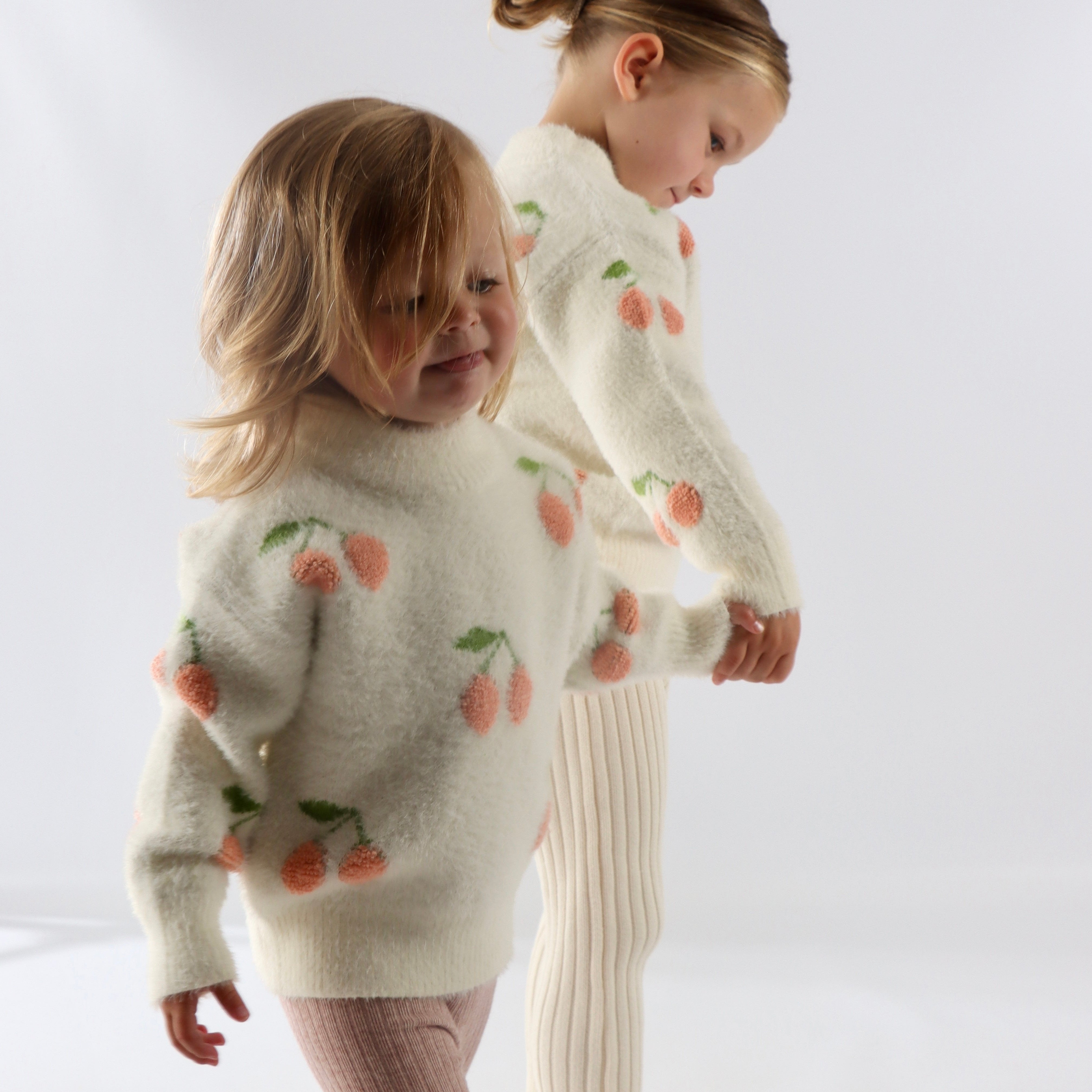 Frosted Cherry Teddy Sweater