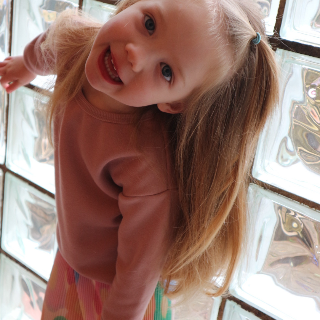 Neutral fleece lined basic tops