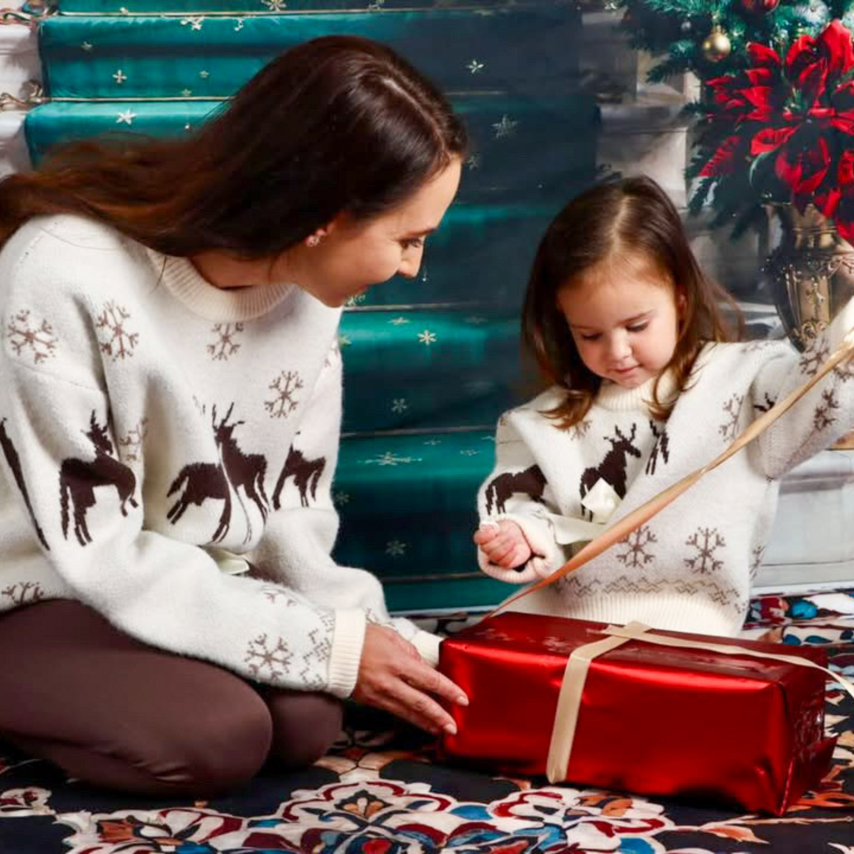 Christmas Deer Sweaters - Mummy & Mini