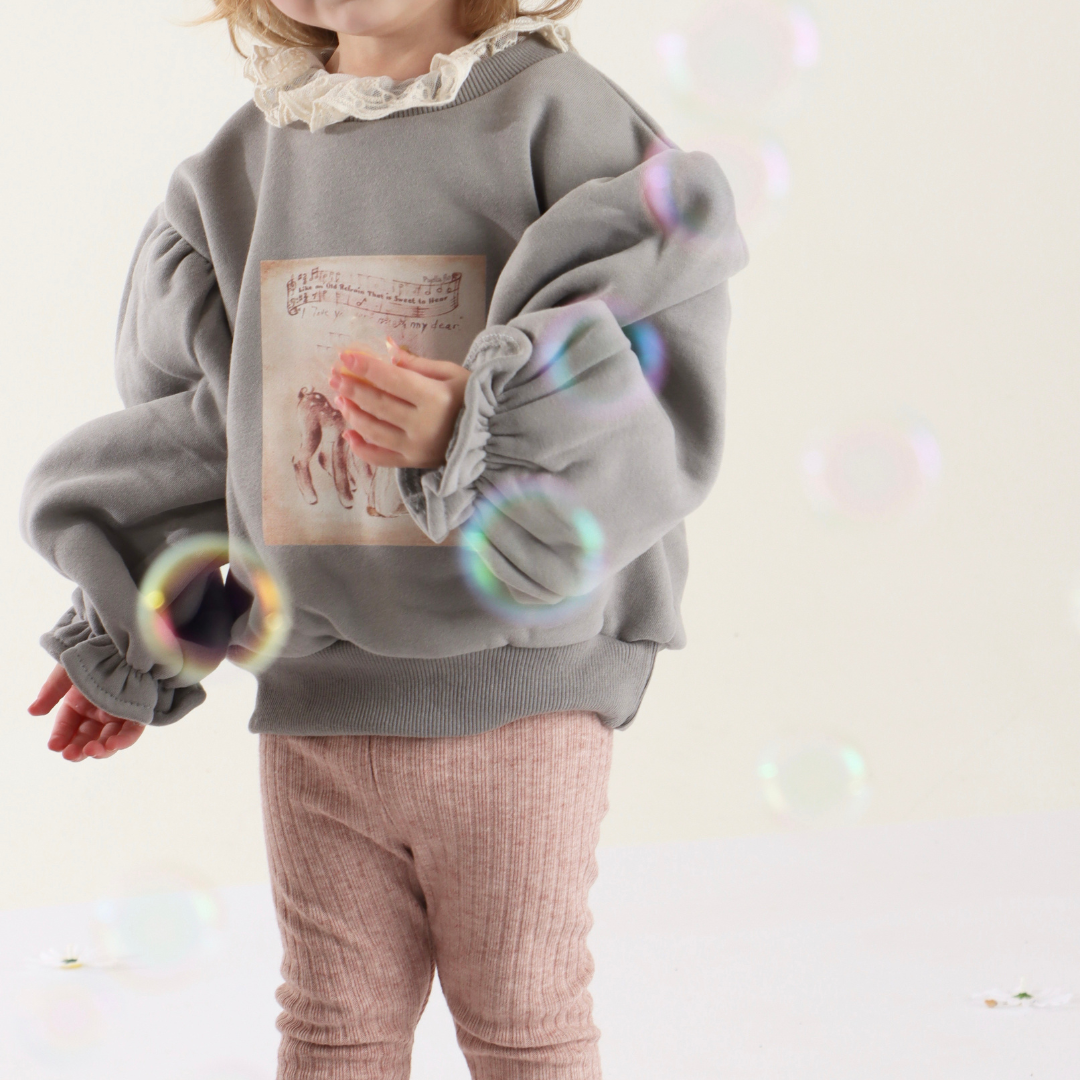 Christmas Frill Print Deer Sweater