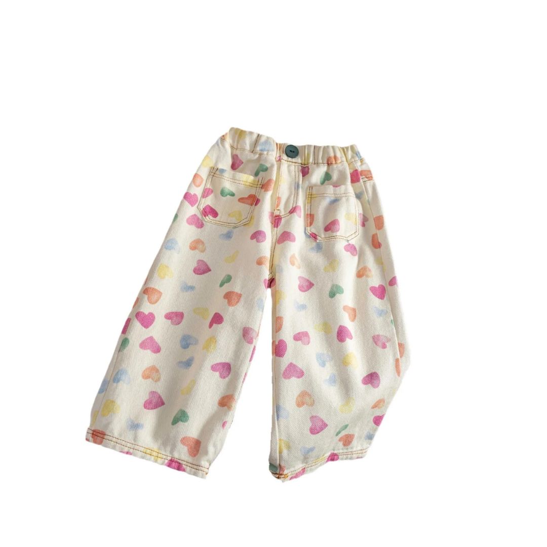 Faded heart trousers