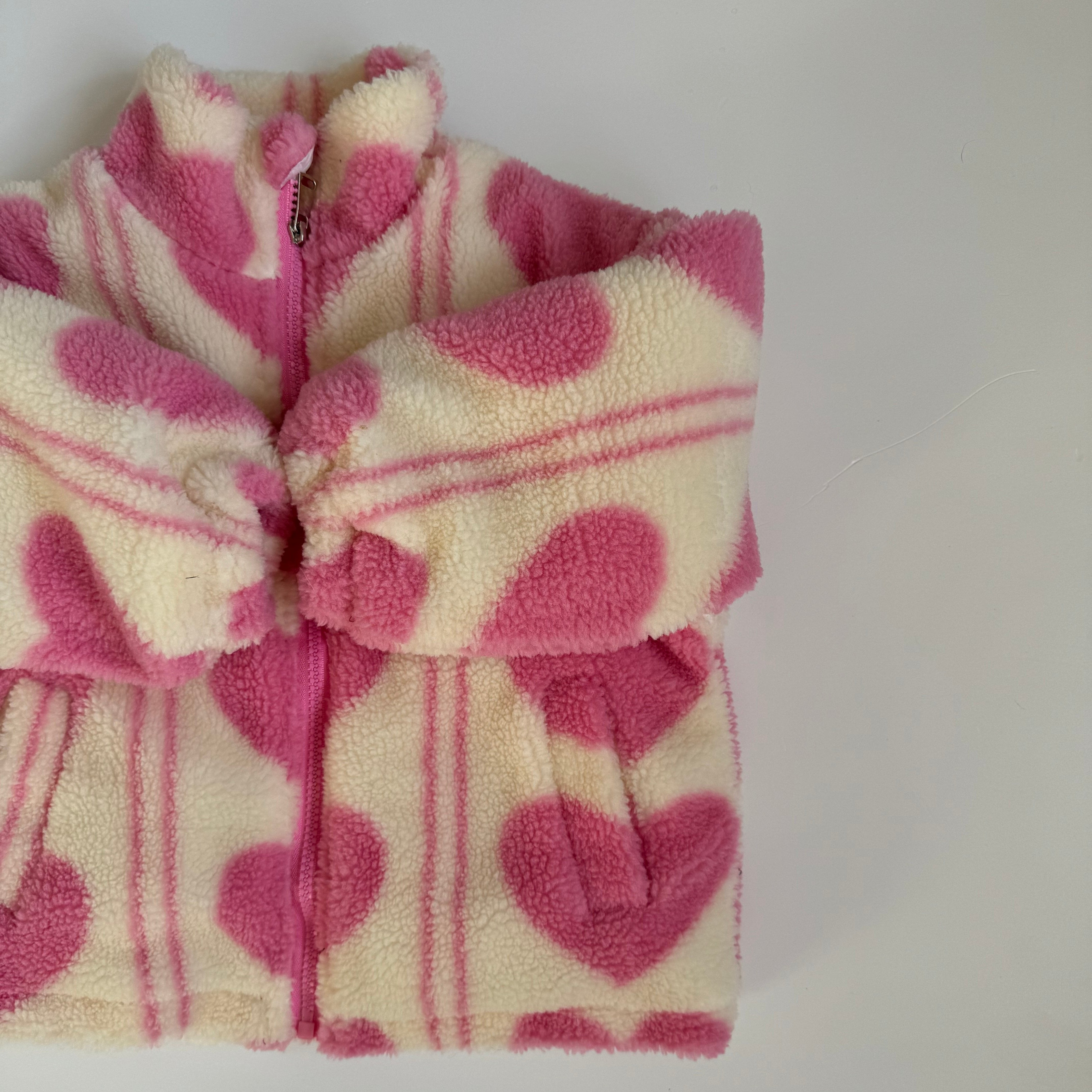 Soft Heart Print Fleece