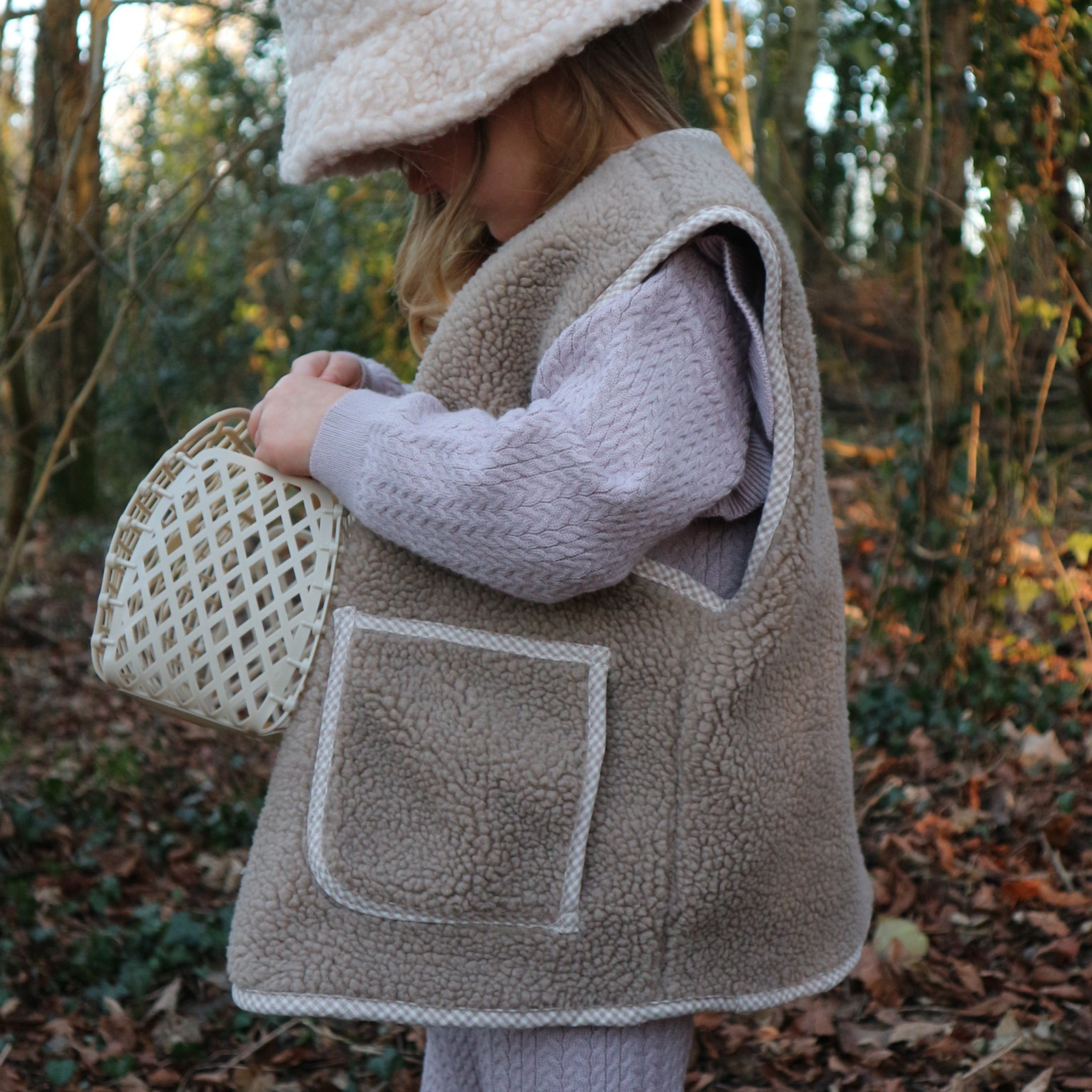 Sleeveless Teddy Coat