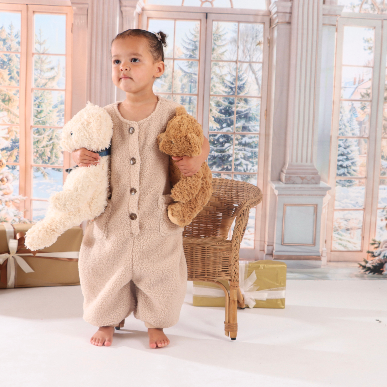 Premium Velvet Teddy Romper