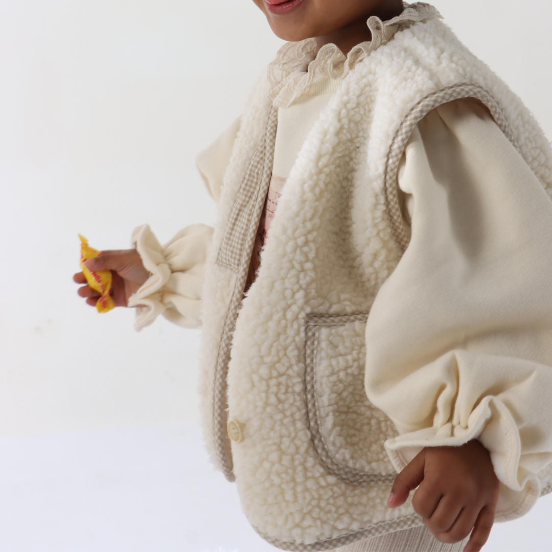 Sleeveless Teddy Coat