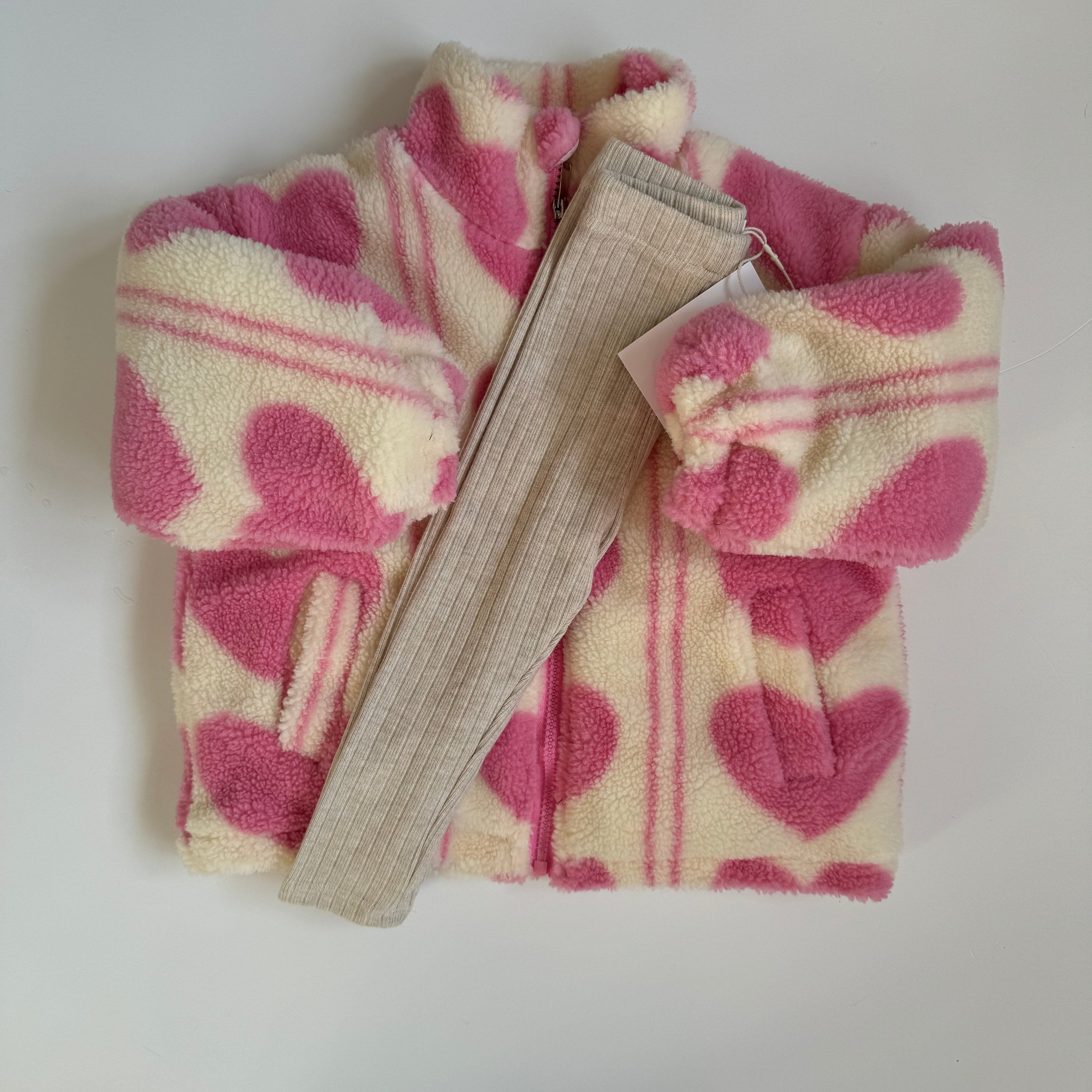Soft Heart Print Fleece