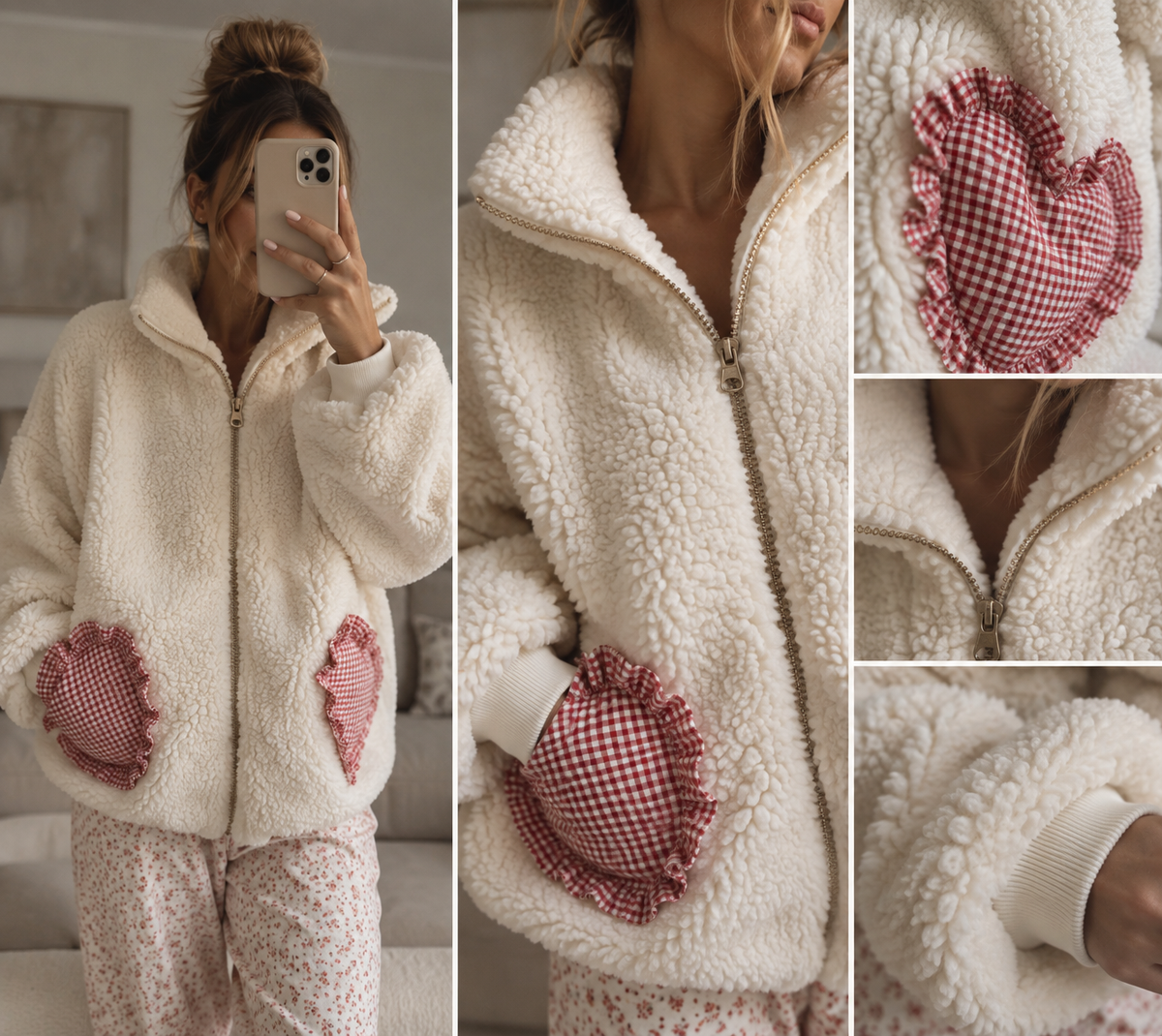 The Vintage Gingham Mummy Fleece | PREORDER