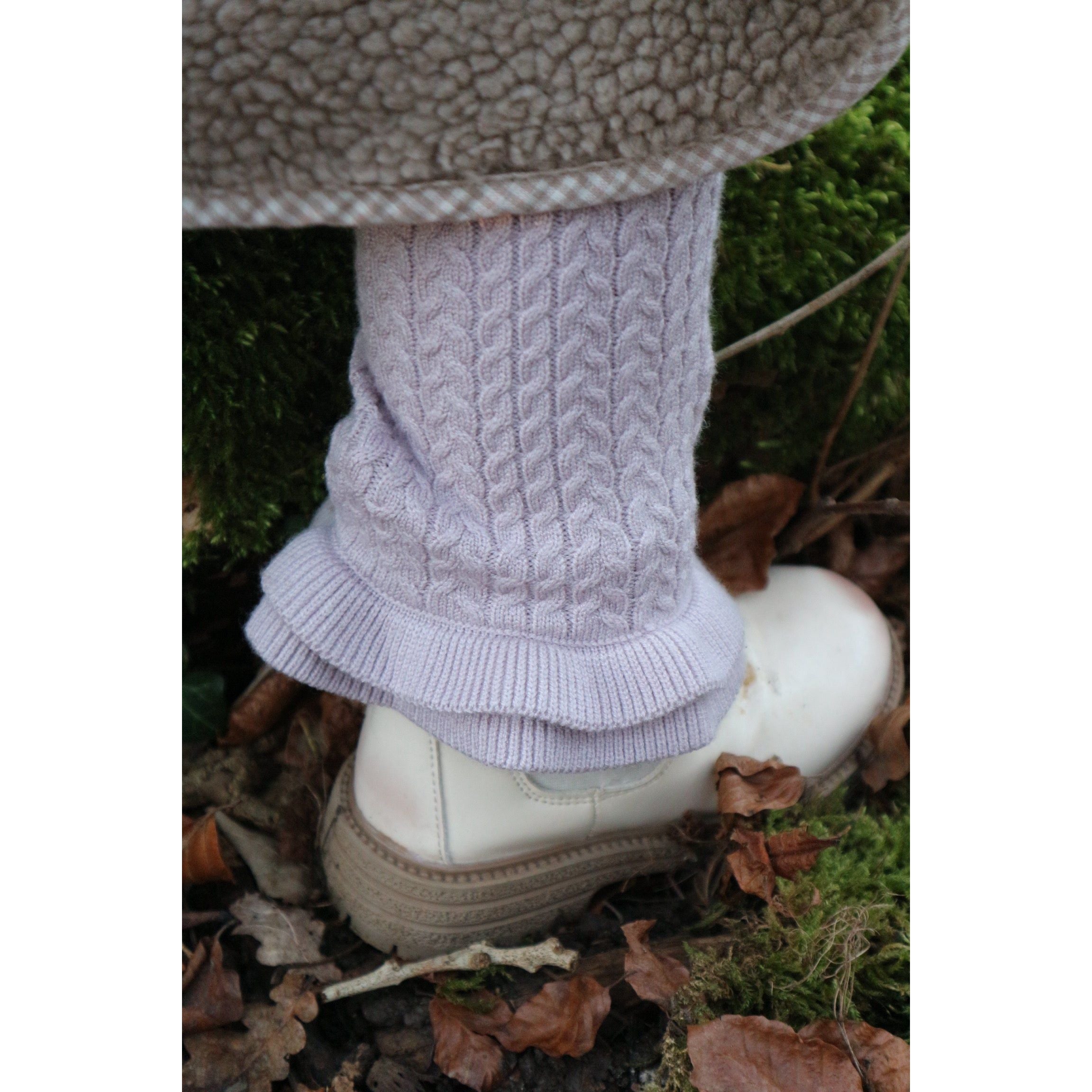 Cable Knit Frill Set