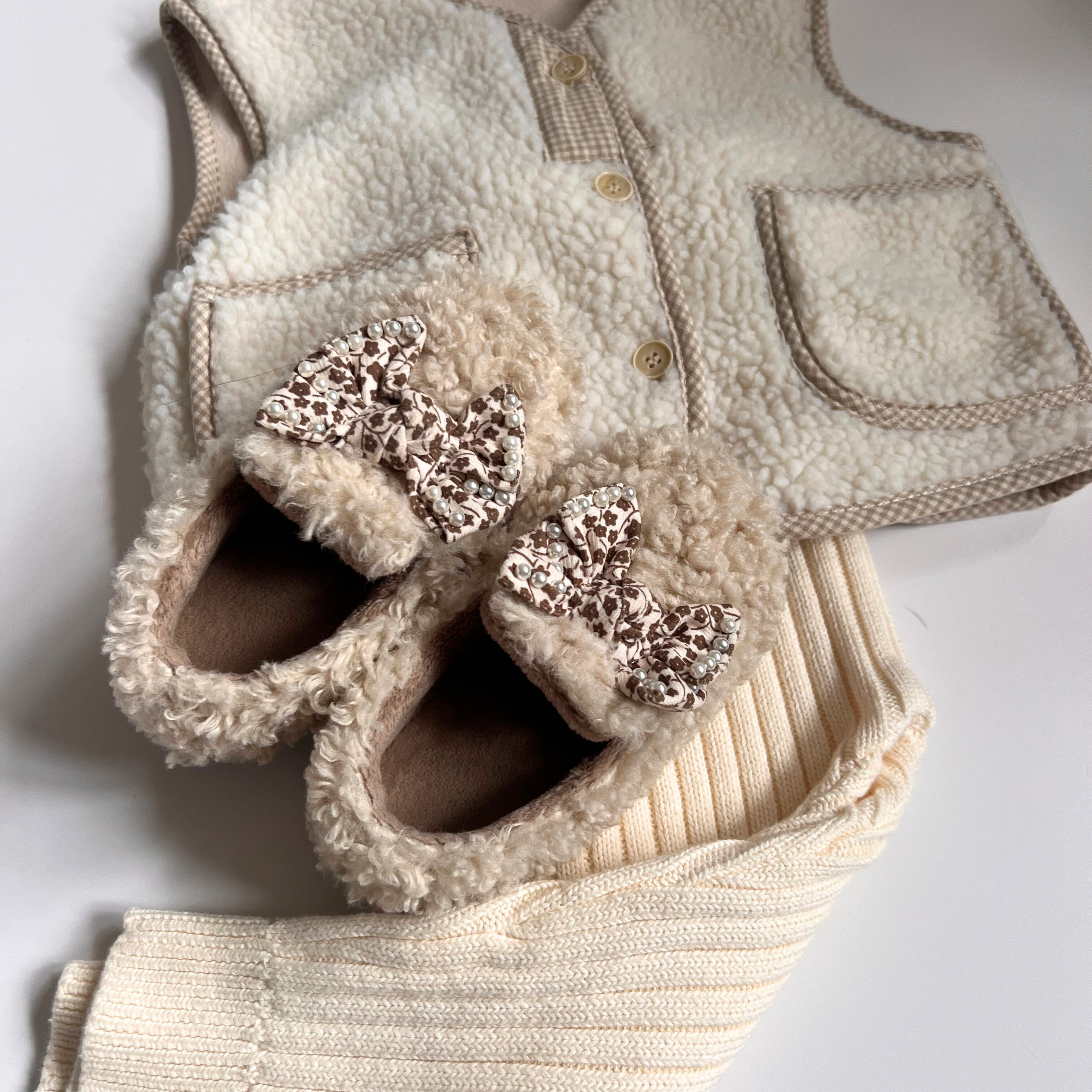 Sleeveless Teddy Coat