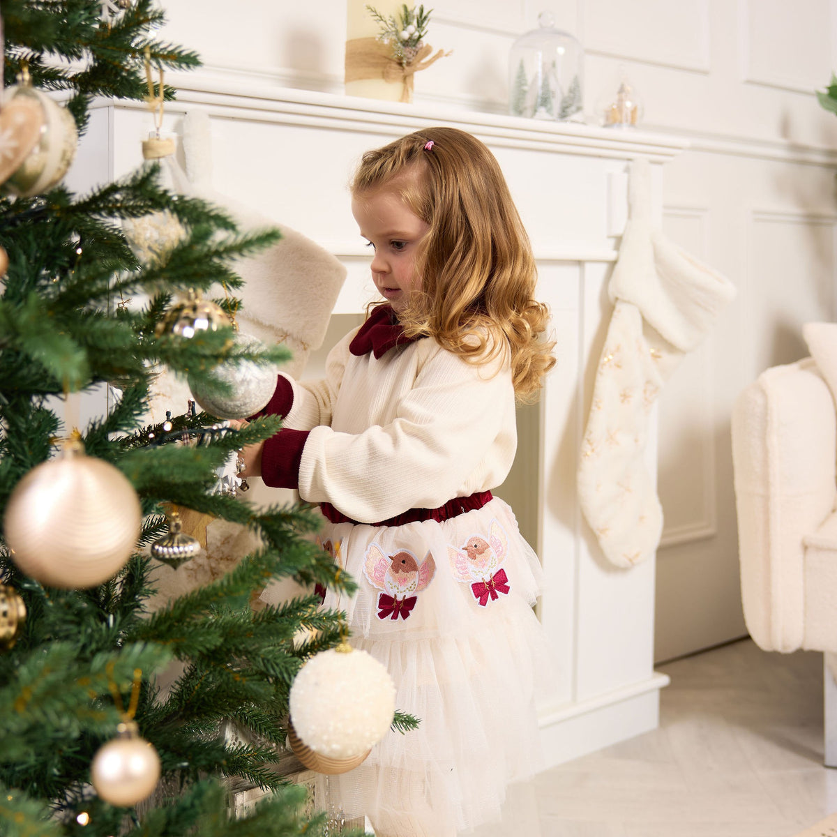 Robin Tutu Skirt, action by the tree