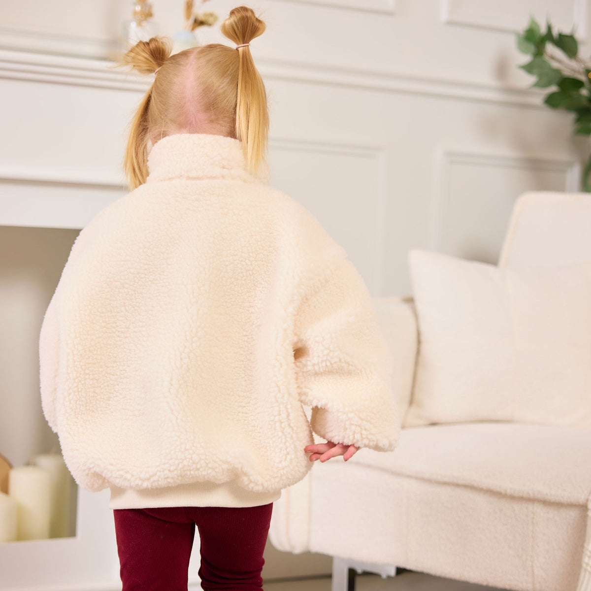 Vintage Gingham Fleece, kids back