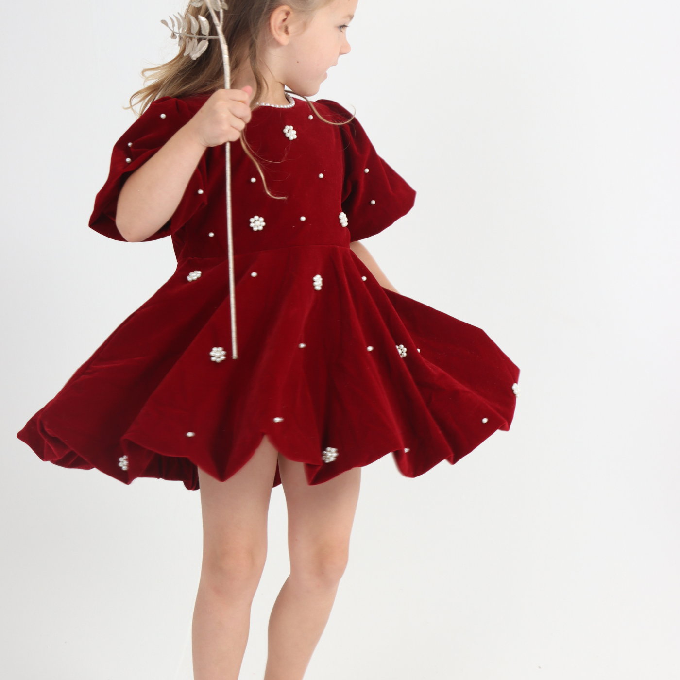 Velvet Berry Christmas Dress