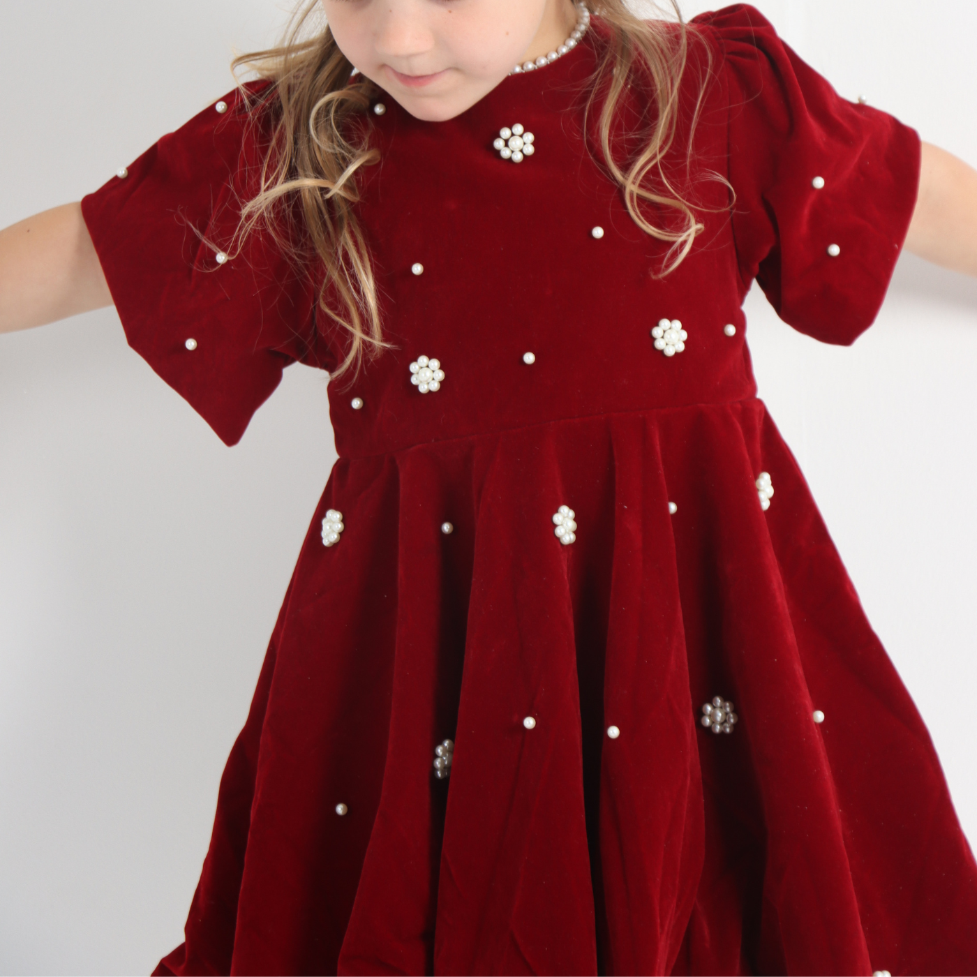 Velvet Berry Christmas Dress