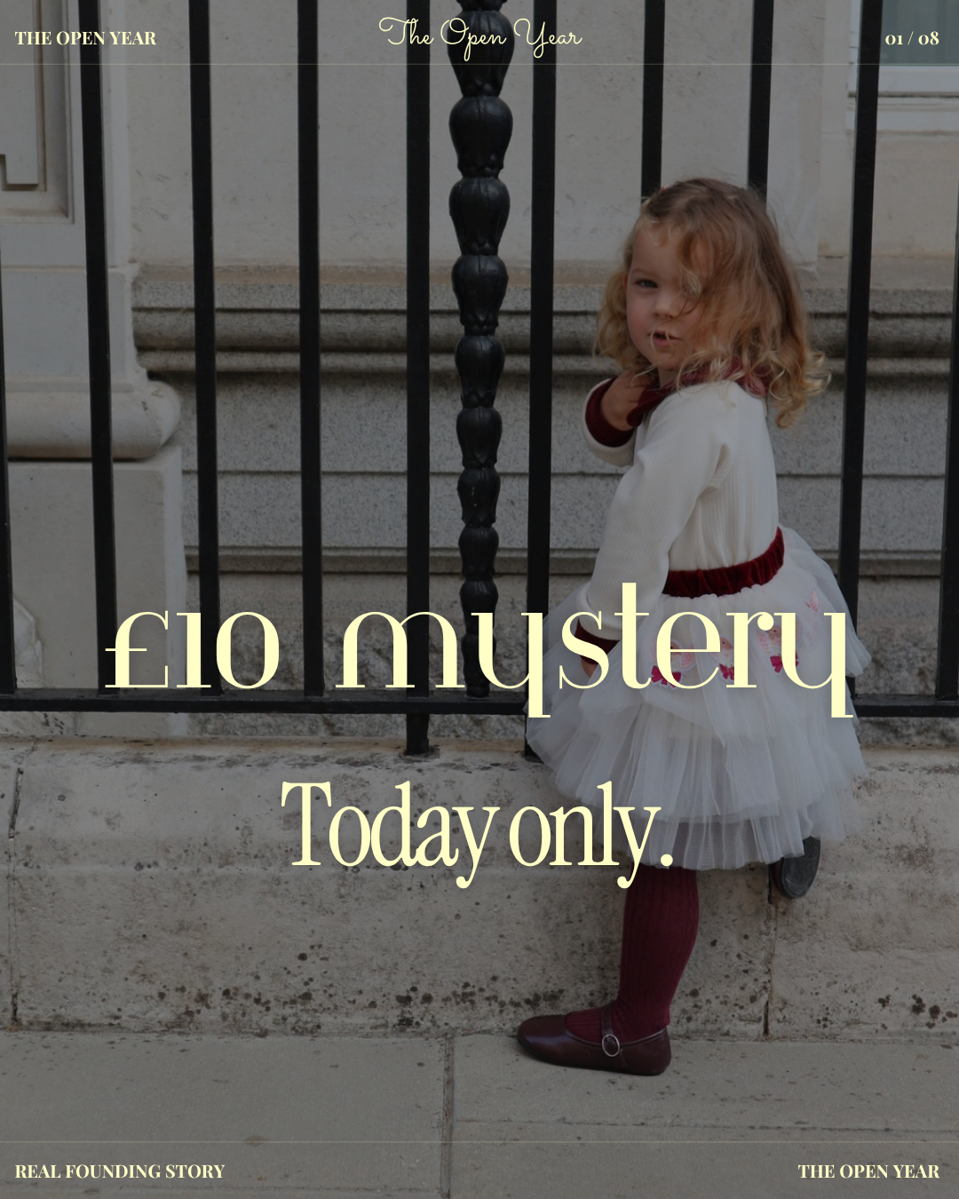 £10 mystery — today only. White Daisy promotional image; outfit shown is illustrative.