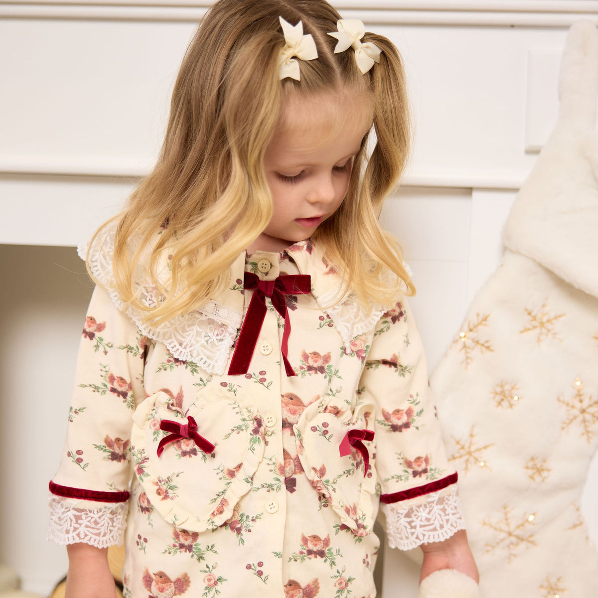 Christmas Pyjamas, front with teddy