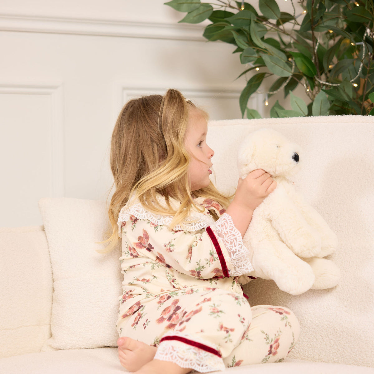 Christmas Pyjamas, action teddy cuddle